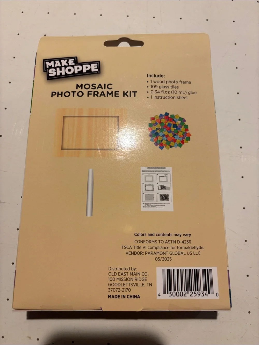Mosaic Photo Frame Kit - Multicolor